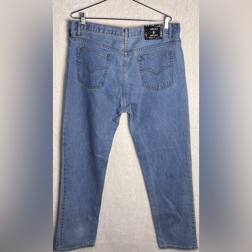 Versace Light Blue Denim Jeans couture - Picture 3 of 9
